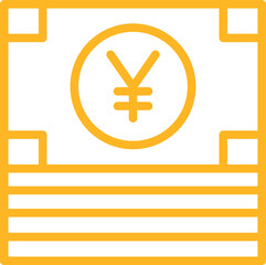 Fototapeta premium Yuan Renminbi Bank Icon 