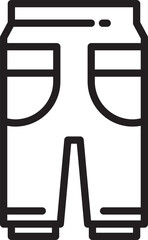 Trousers Line Icon
