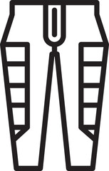 Trousers Line Icon
