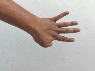 hand of a man