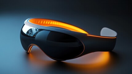 A futuristic wearable device designed to cater to human needs and well-being, blending comfort with innovation,
