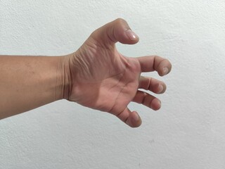 hand of the person
