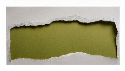 torn paper isolated