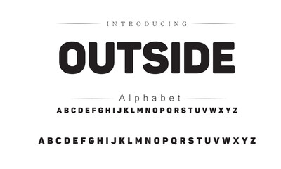 Simple Modern Font