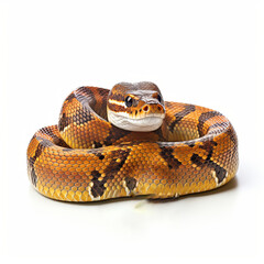 Fototapeta premium Colorful snake on white background