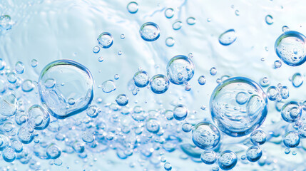 water splash bubbles isolated on white background