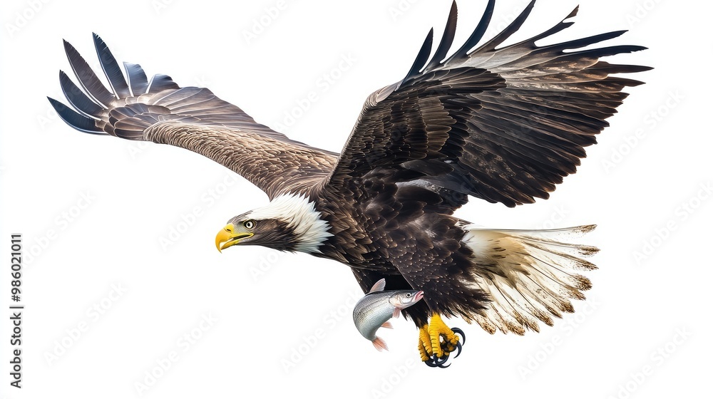 Wall mural american bald eagle