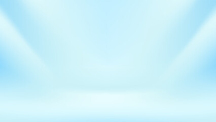 Blue Studio Gradient Background. Abstract Backdrop Presentation Product Design. Vector Illustration.