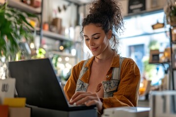 Vendors managing their listings on an online marketplace, uploading photos, setting prices, and interacting with customers