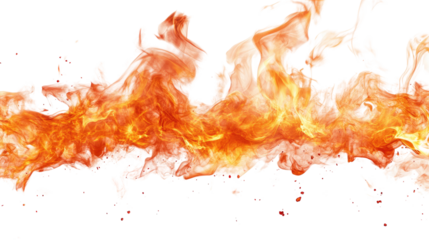Fiery flames dance against a dark background, creating a vibrant pattern of orange, red, and yellow that evokes heat and danger