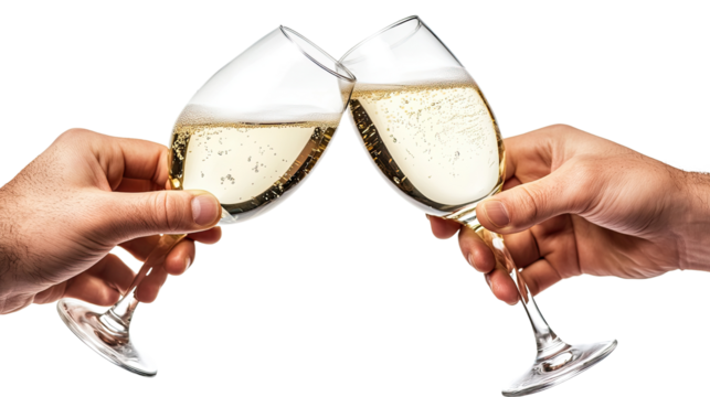 A woman holding a glass of champagne, celebrating with a toast at a party