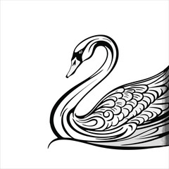 Goose mascot illustration logo concept design