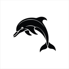 dolphin mascot illustration logo concept design