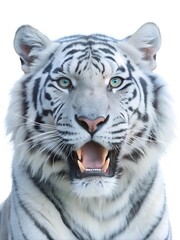 Fototapeta premium white tiger portrait