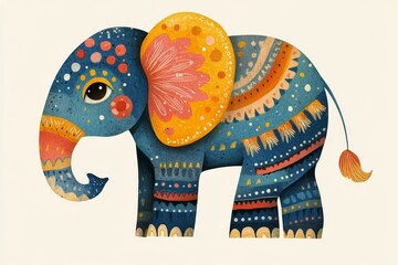 Playful Animal Illustrations in Vibrant Colors for Children's Decor