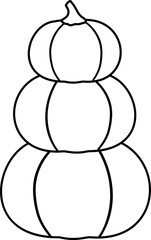 Stacked Pumpkins outline vector.
Autumn harvest pumpkin outline vector.
fall pumpkin outline svg.