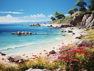 Obraz premium Generous romantisches Strandpanorama