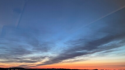 sunset in the clouds