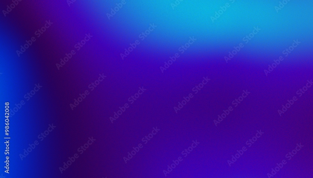 Leinwandbilder blue and teal gradient background colors with noise effect grain wallpaper grainy noisy textured blu