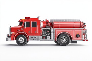 fire truck isolated on white background