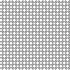 Vector monochrome seamless pattern. Simple black & white repeat geometric texture. Modern design element for decor, prints