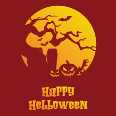 HALLOWEEN FLAT ICON AND VECTOR ELEMENT,ICONS,BACKGROUND