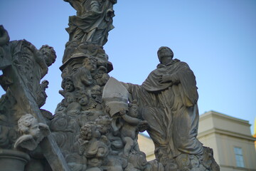 Obraz premium statue of saint john of nepomuk