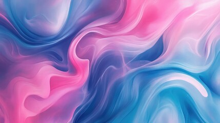 Fototapeta premium Abstract design with flowing pink and blue colors, creating a vibrant and modern background. Soft gradients and subtle shapes.