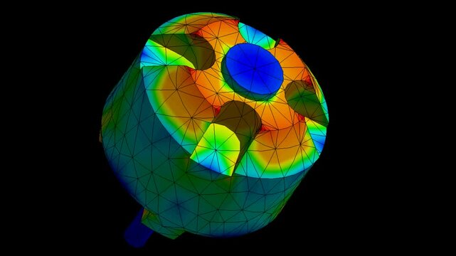 Mechanic simulation engineering - Stress and breakpoint analysis of Mechanical part under force and moment conditions