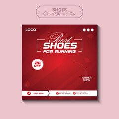 Professional and Elegant Shoes Social Media post Design