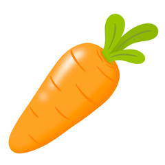 Cute carrot illustration drawing. PNG
