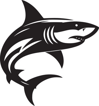 recommend clip art: Bull Shark silhouette vector black and white
