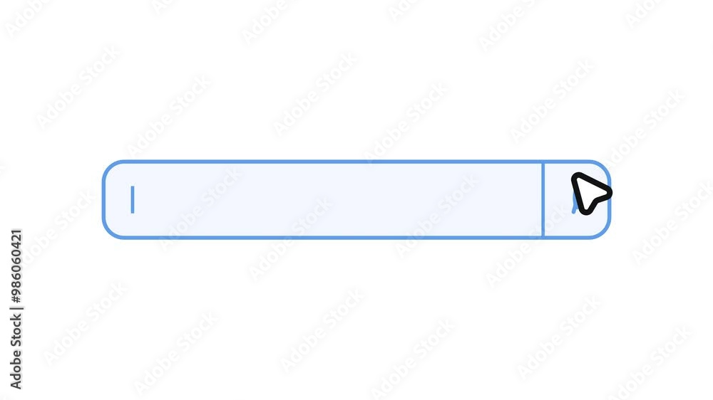 Poster search bar animation video. data search engine.