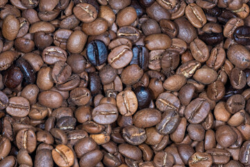 Fototapeta premium close up macro shooting of coffee beans