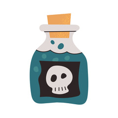 Halloween poison icon clipart avatar logtotype isolated illustration