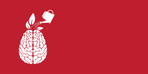 World Mental Health Day logo vector illustration creative banner poster web design for social media ads, Mental Freedom concept, Mental health, brain disorder idea. Alzheimer's and Psychology