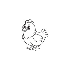 Adorable Chicken Farm Characters Vector Illustrations for Nursery Art.
