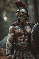 Fierce Spartan warrior