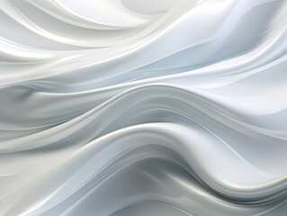 Obraz premium Generous Close up of abstract white paper or fabric flooded in wavy line surface pattern