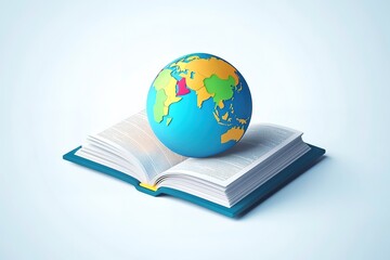 Illustration of books stack. School item. Education image for design.