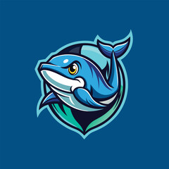 Shark Fish Mascot Icon Vector Design Modern Logo