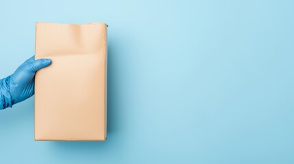 Satisfied customer receiving an online order, highlighting seamless delivery service