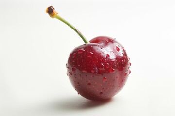 A fresh cherry of the rio grande isolated on white