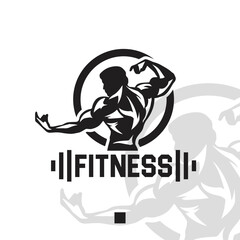Fitness sport gym Logo design