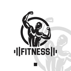 Fitness sport gym Logo design
