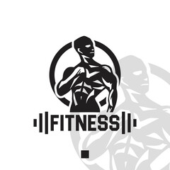 Fitness sport gym Logo design