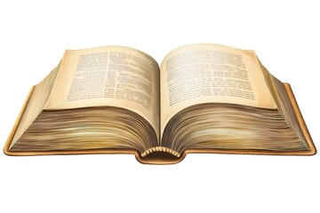 Obraz premium Illustration of books stack. School item. Education image for design.