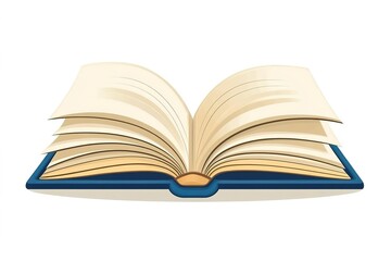 Fototapeta premium Illustration of books stack. School item. Education image for design.