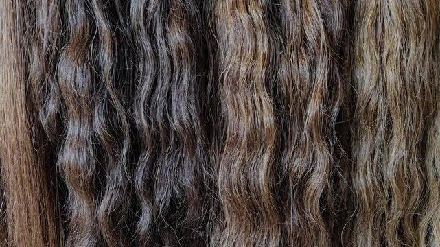 real hair types for hair extensions and wig, toupee