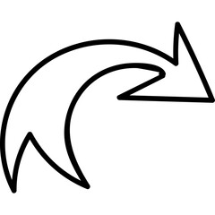 Single isolated icon with outline style icon on white background